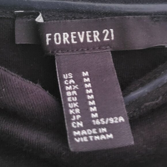 Forever 21 Mini Strapless Black Dress Medium - Picture 2 of 3